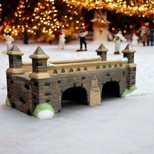 Dept 56 Stone Train Tressel, Dickens Christmas Village Decorations from 1988